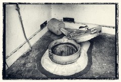 RAF Barnham 09  A safe with the plutonium. was kept in this hole with its sealable lid in one of the 48 houses