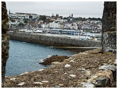 Guernsey 067  View from the Castle of the Harbour of St Peter's Port