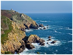 Guernsey 146  South Coast Cliffs walking towards WW2 German Observation Tower at La Prevote