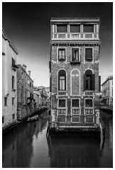 28 Venice  Building with a Canal each Side
