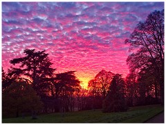 Waddesden Manor 08  The Grounds with a Wonderful Sunset