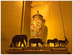 Waddesden Manor 19  The Christmas Lighting in the House with the Theme Animals