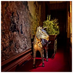 Waddesden Manor 24  The Christmas Lighting in the House with the Theme Animals