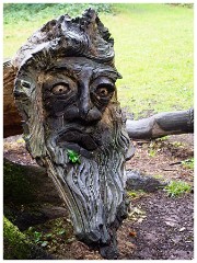 Thornham Walks 21  Carved Tree trunk