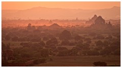 Bagan 29  The Dhamayazeka Zedi providing panoramic views of the temple studded plains of Bagan at Sunset