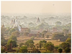 Bagan 33  The Dhamayazeka Zedi providing panoramic views of the temple studded plains of Bagan at Sunrise