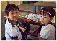 Bagan 47  Children at the School