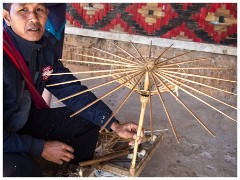 Inle Lake 09  Hand Making the Parts of the Umbrella