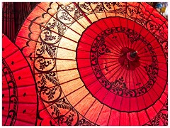 Inle Lake 12  Red Garden Parasol