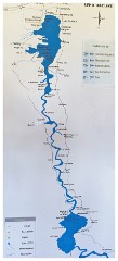 Inle Lake 15  The Map of Inle Lake - The First Two Days we Stay at the Top Lake and its Many Tributaries.  Our Hotel is the Pristine Lotus Spa Resort