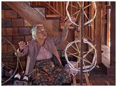 Inle Lake 19  Spinning the Yarn