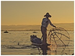 Inle Lake 34  Fishermen at Sunset