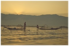Inle Lake 44  Fishermen at Sunrise
