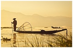 Inle Lake 47  Fishermen at Sunrise