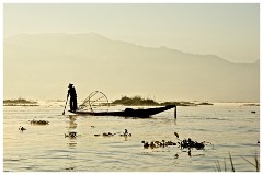 Inle Lake 48  Fishermen at Sunrise