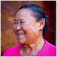 Inle to Phae Khon 17  Mr Pascal Khoo Thwe's Mother at their Home where he was born