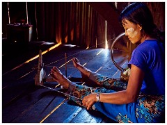 Loikaw  22  Girl in the House Weaving