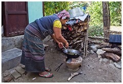 Mandalay 03  Cooking Lunch and Offering us a Taste