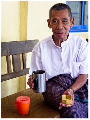 Mandalay 06  Coffee Break at the Privately Run Mingon Buddhist Home for the Aged