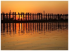 Mandalay 20  U-Bein Bridge at Sunset