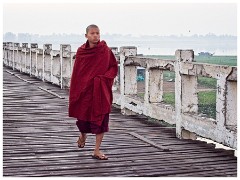 Mandalay 22  A Monk on the U-Bein Bridge