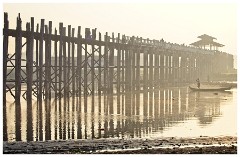 Mandalay 30  U-Bein Bridge at Sunrise