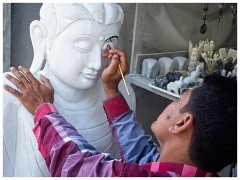 Mandalay 47  Painting the Eyes