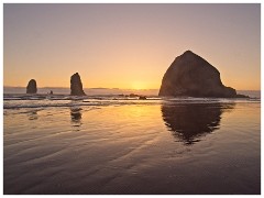 Oregon  06  Cannon Beach at Sunset - The Haystack