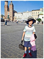 Family in Krakow 19  Jason holding Nikki's stuff