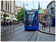 Krakow 009  Walking from Rynek Glowny to Kazimierz 02  Many Trams for transport but not into the Rynek Gowney