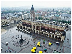 Krakow 076 Rynek Glowny 13  Views of Rynek Glowny Cloth Hall from the Town Hall Tower