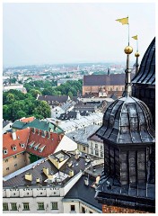 Krakow 078 Rynek Glowny 15  Views of Rynek Glowny from the Town Hall Tower