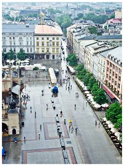 Krakow 080 Rynek Glowny 17  Views of Rynek Glowny from the Town Hall Tower