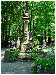 Zakopane Trip 14  The adjoining cemetery is one of the country's most beautiful, featuring amazing wood-carved headstones, some resembling giant chess pieces. The noted Polish painter and creator of the Zakopane Style, Stanisław Witkiewicz, is buried here beneath a modest wooden grave marker.