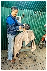 Hanoi Day 3  49  Street Hairdresser