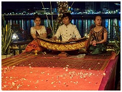 Phnom Penh 37  Entertainment at the Restaurant along the Mekong River