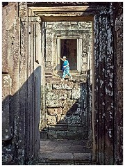 Siem Reap Day One 12  Angkor Thom - The Friezes and Smiling Faces of the Bayon Temple