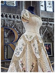 Ely Cathedral 16  The Crown -  Elizabeth II Coronation Dress worn by Claire Foy