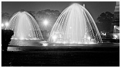 India Delhi 59  The Fountains at India Gate at Night