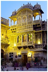 India Jaisalmer 07  Entrance to the Hotel in the Evening