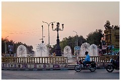 India Jaisalmer 09  The Street Outside the Hotel at Sunset