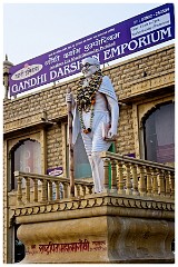 India Jaisalmer 11  A Terrible Statue of Ghandhi