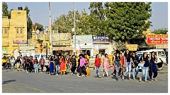 India Jaisalmer 18  Setting off for School