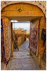 India Jaisalmer 32  Looking through a Doorway over Jaisalmer