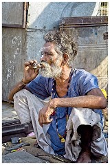 India Jaisalmer 52  Metal Worker taking a Break