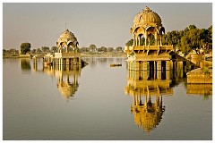 India Jaisalmer 63  Temples on the Gadsistar Lake