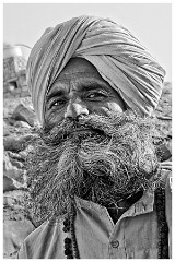 India Jaisalmer 67  Man at the Lake