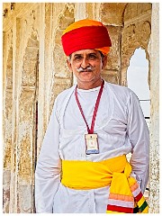 Jodhpur Day 1 032  Guard at the Fort