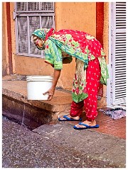 Jodhpur Day 2 015  The Cotton Dying Area and Local Street