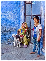 Jodhpur Day 2 026  Lady and her Goat and Kids